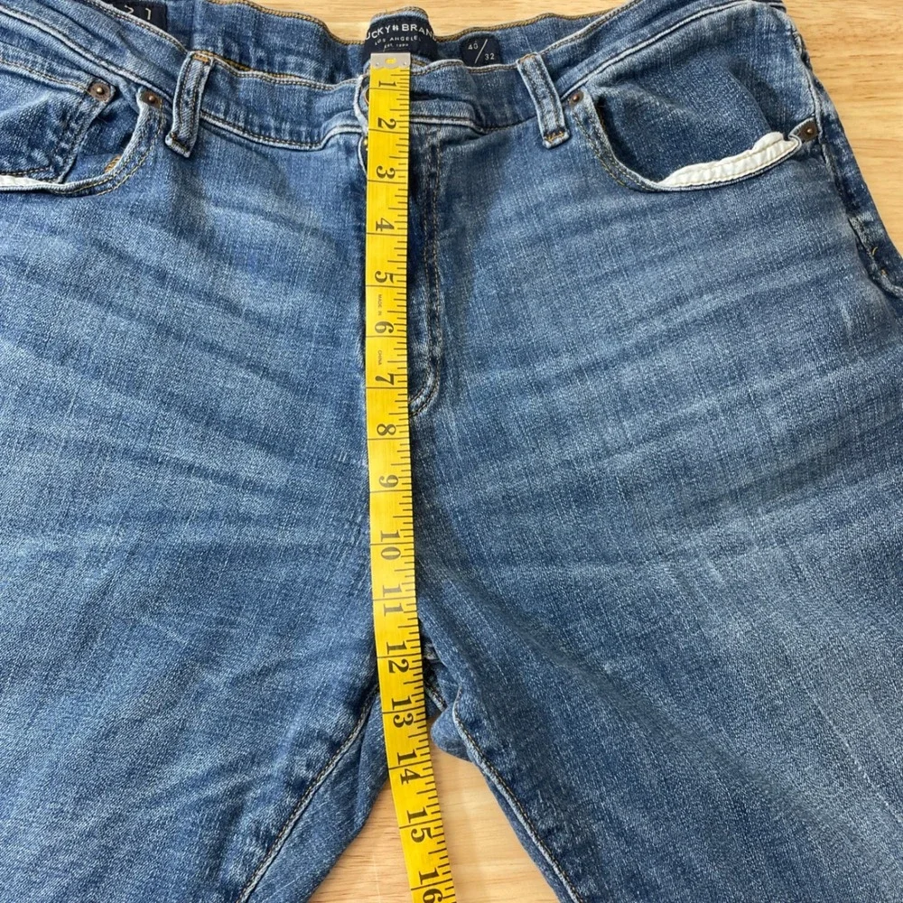 Lucky Brand 221 Straight Leg Jeans Mens 40x32 Blue Medium Wash‎ Denim Pants